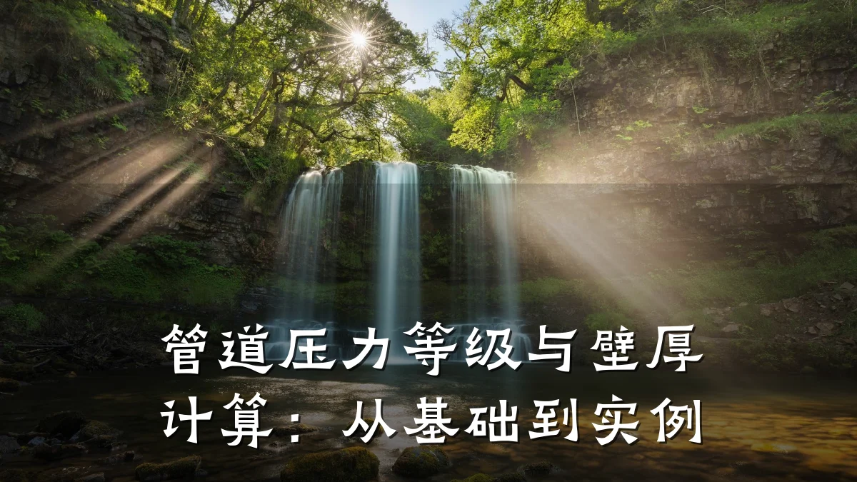 管道压力等级与壁厚计算：从基础到实例