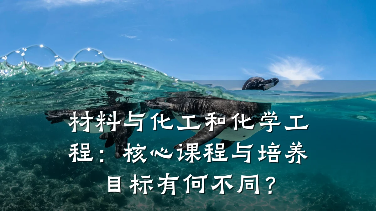 材料与化工和化学工程：核心课程与培养目标有何不同？