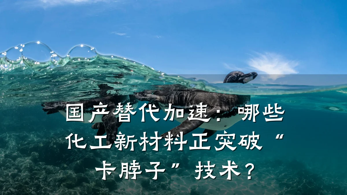 国产替代加速：哪些化工新材料正突破“卡脖子”技术？
