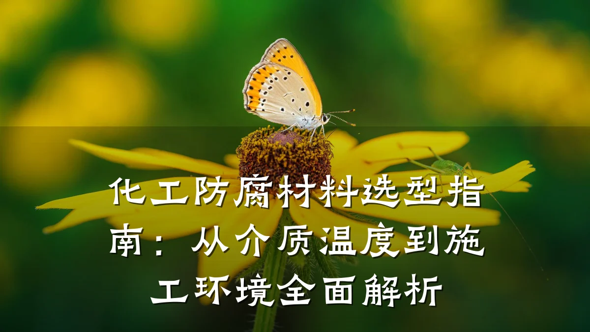 化工防腐材料选型指南：从介质温度到施工环境全面解析