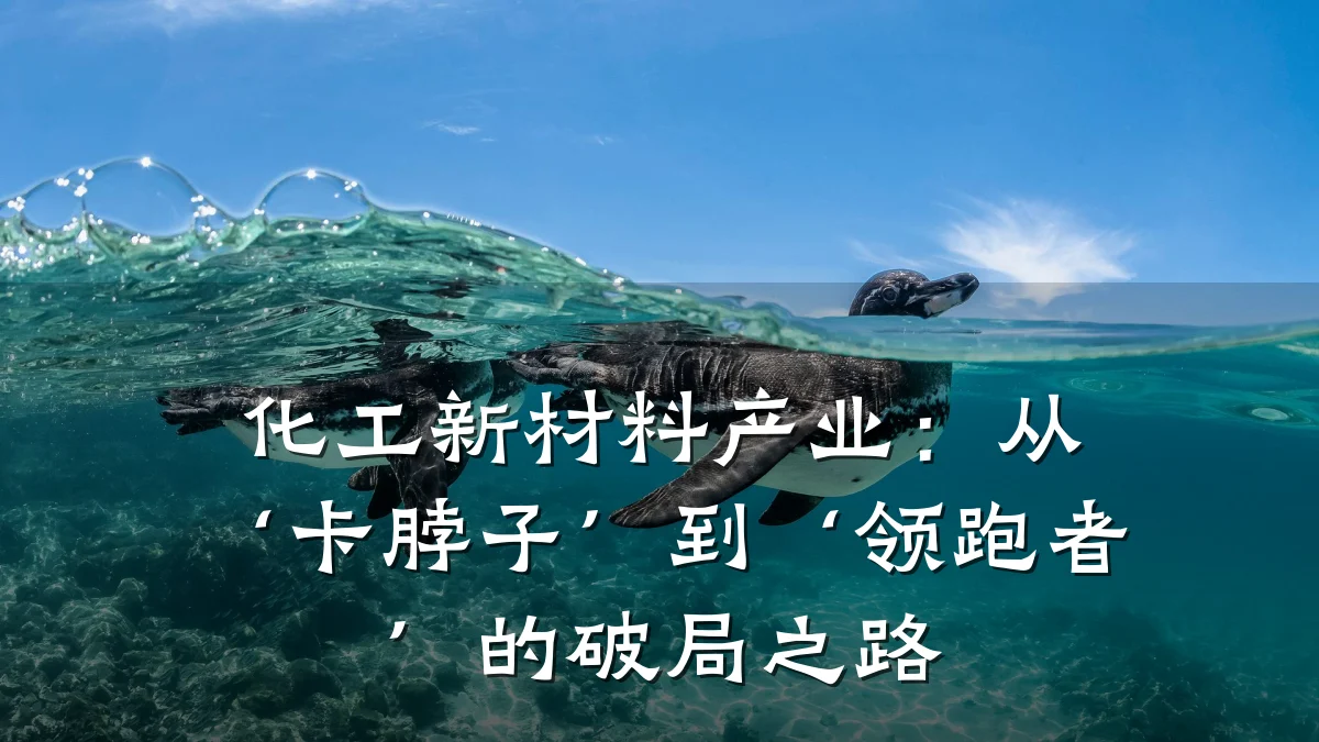 化工新材料产业：从‘卡脖子’到‘领跑者’的破局之路