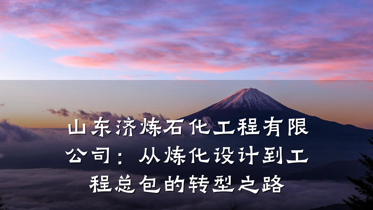 山东济炼石化工程有限公司：从炼化设计到工程总包的转型之路