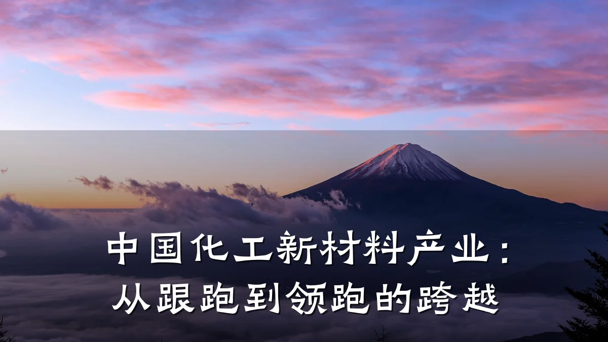 中国化工新材料产业：从跟跑到领跑的跨越