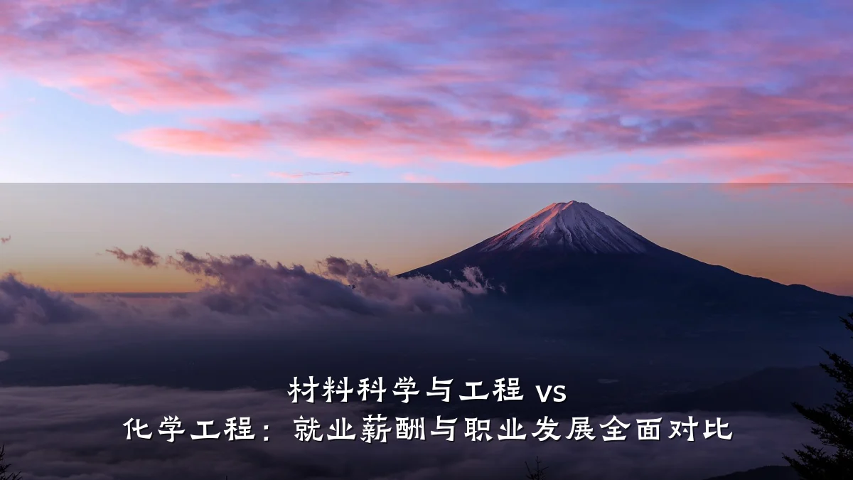 材料科学与工程 vs 化学工程:就业薪酬与职业发展全面对比