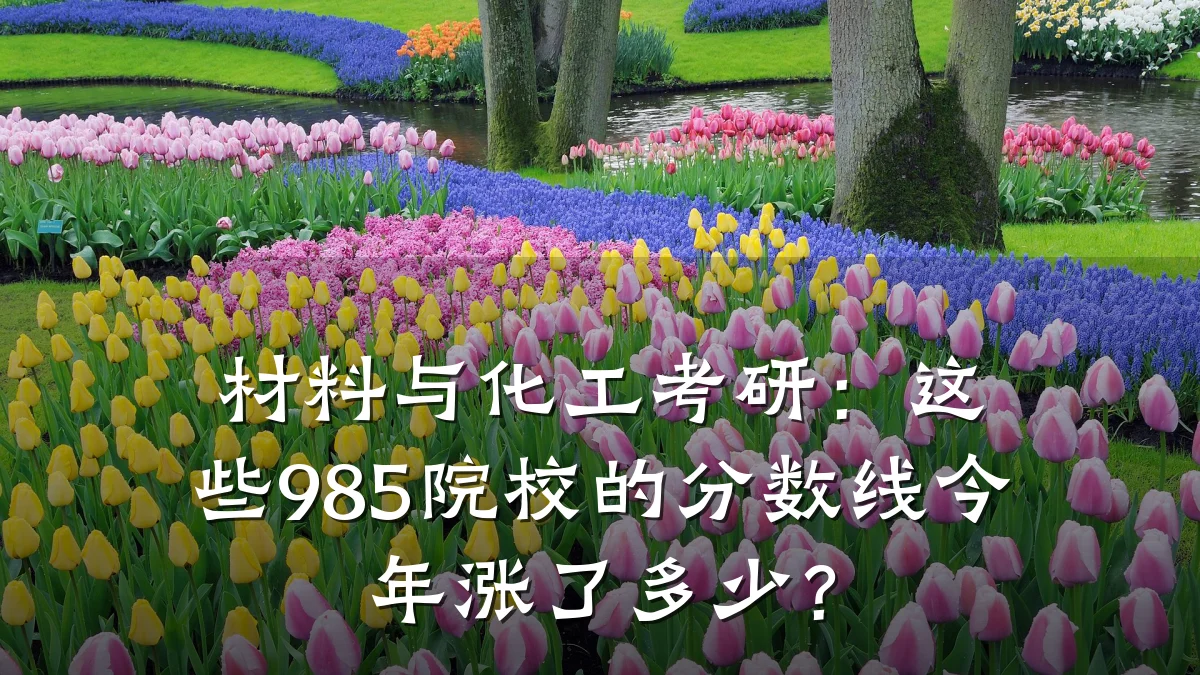 材料与化工考研：这些985院校的分数线今年涨了多少？