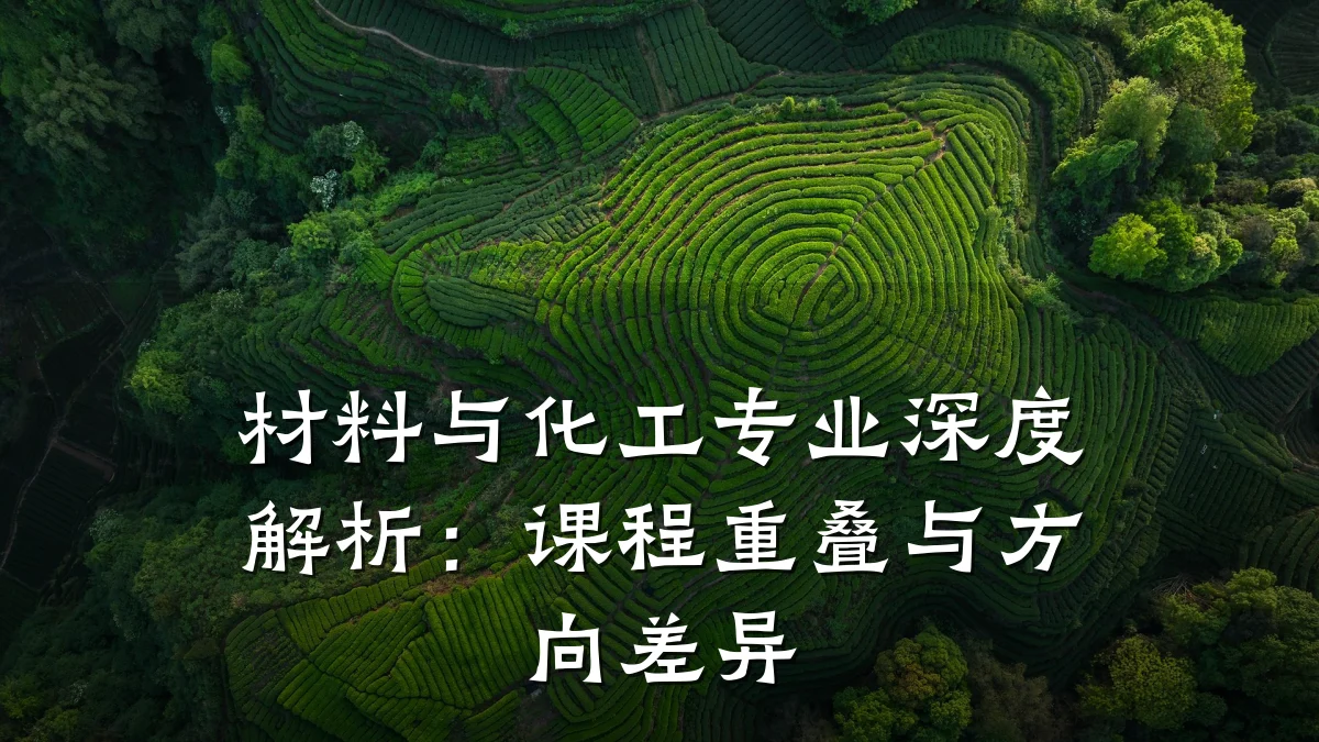 材料与化工专业深度解析：课程重叠与方向差异