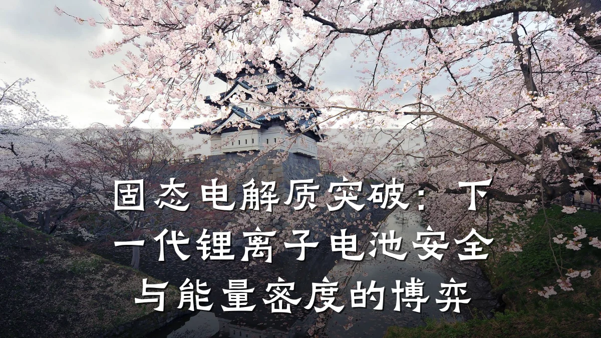 固态电解质突破：下一代锂离子电池安全与能量密度的博弈