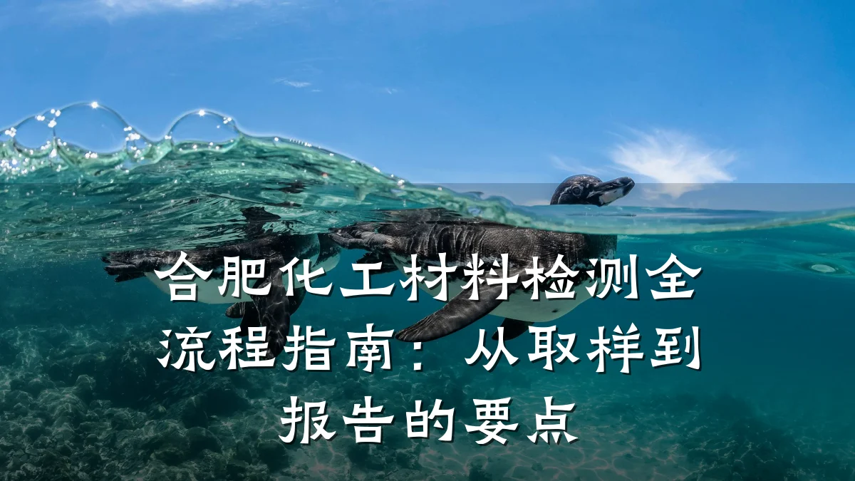 合肥化工材料检测全流程指南：从取样到报告的要点
