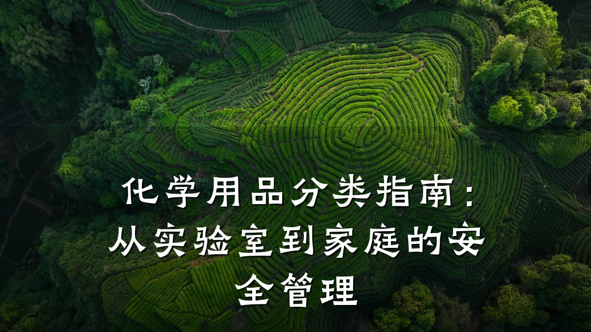 化学用品分类指南：从实验室到家庭的安全管理