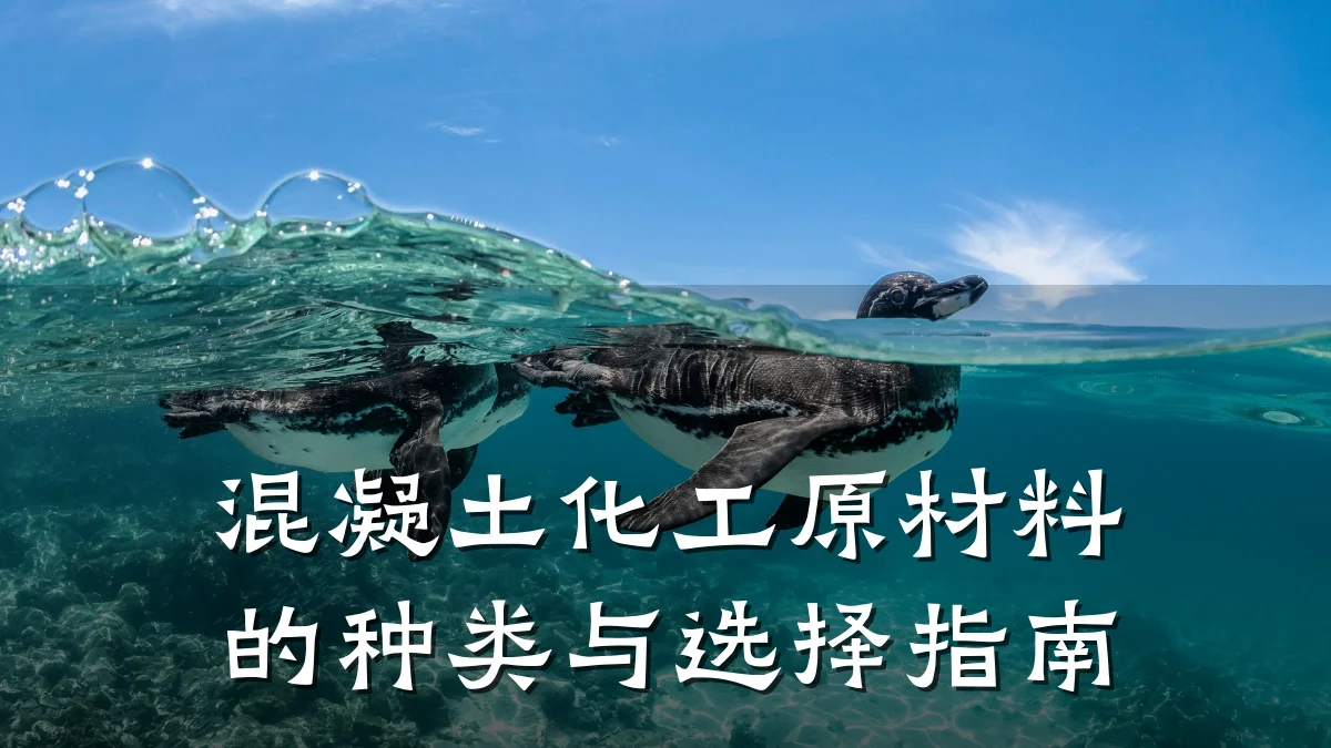 混凝土化工原材料的种类与选择指南