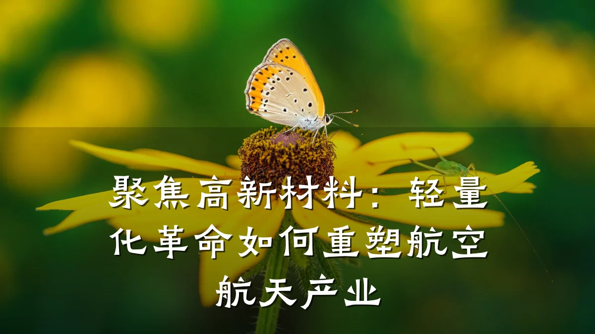 聚焦高新材料:轻量化革命如何重塑航空航天产业