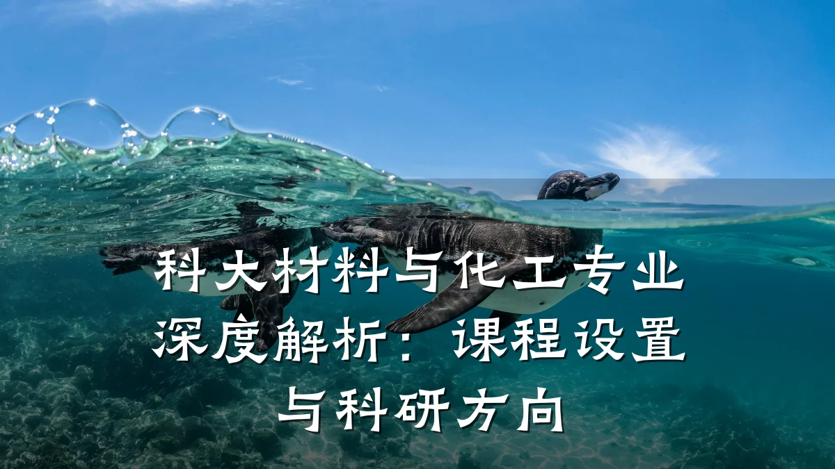 科大材料与化工专业深度解析:课程设置与科研方向