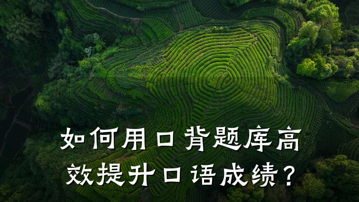 如何用口背题库高效提升口语成绩？
