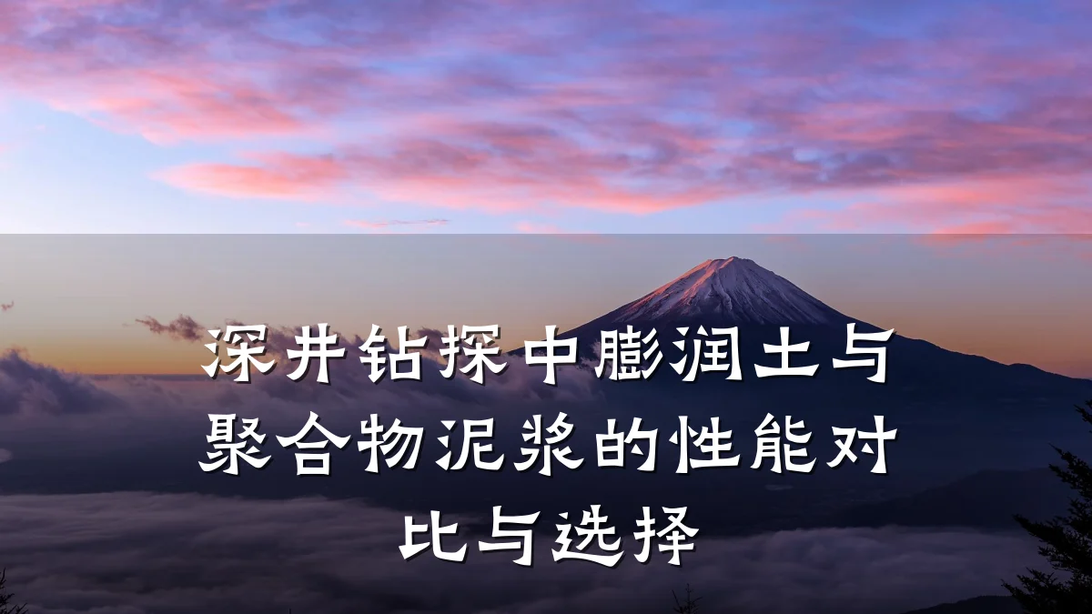 深井钻探中膨润土与聚合物泥浆的性能对比与选择