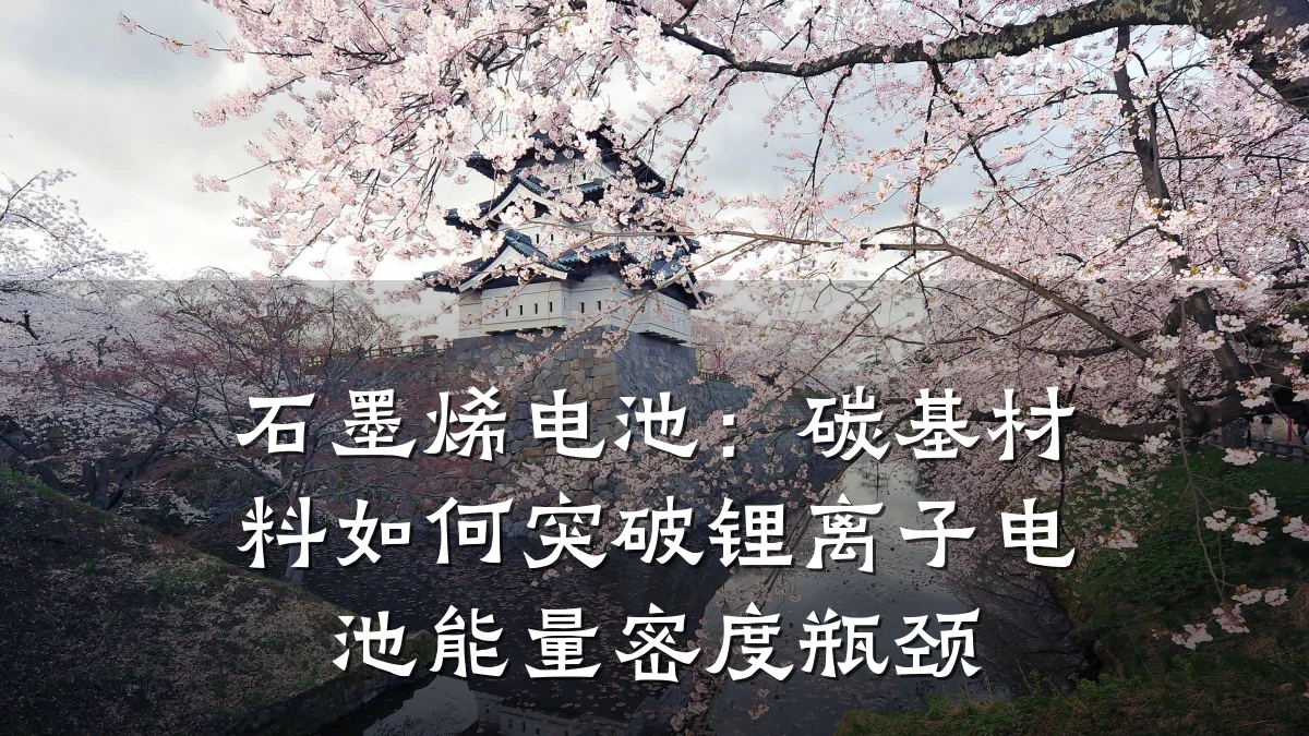 石墨烯电池：碳基材料如何突破锂离子电池能量密度瓶颈