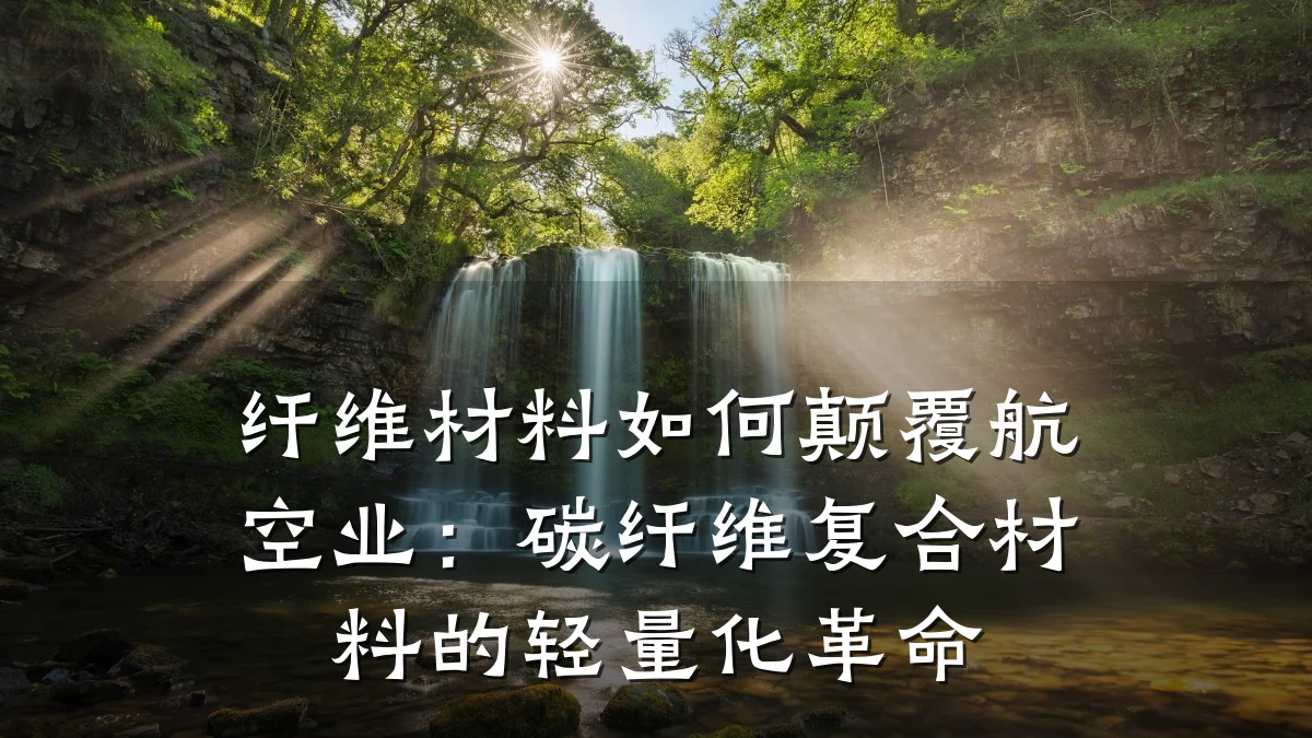 纤维材料如何颠覆航空业：碳纤维复合材料的轻量化革命