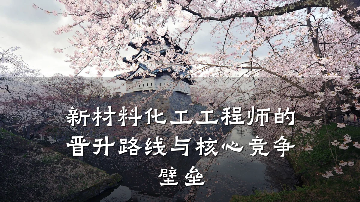 新材料化工工程师的晋升路线与核心竞争壁垒