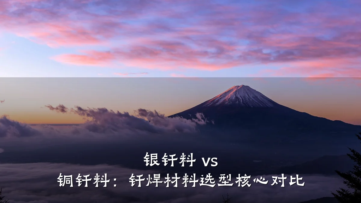 银钎料 vs 铜钎料：钎焊材料选型核心对比