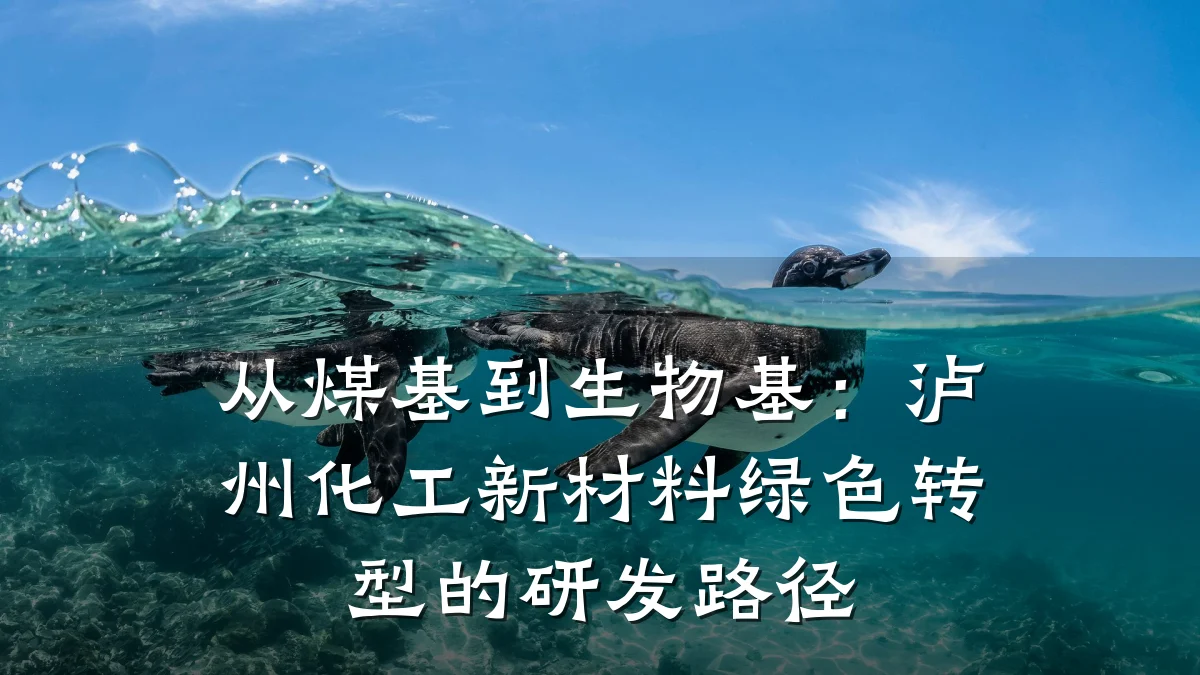 从煤基到生物基：泸州化工新材料绿色转型的研发路径