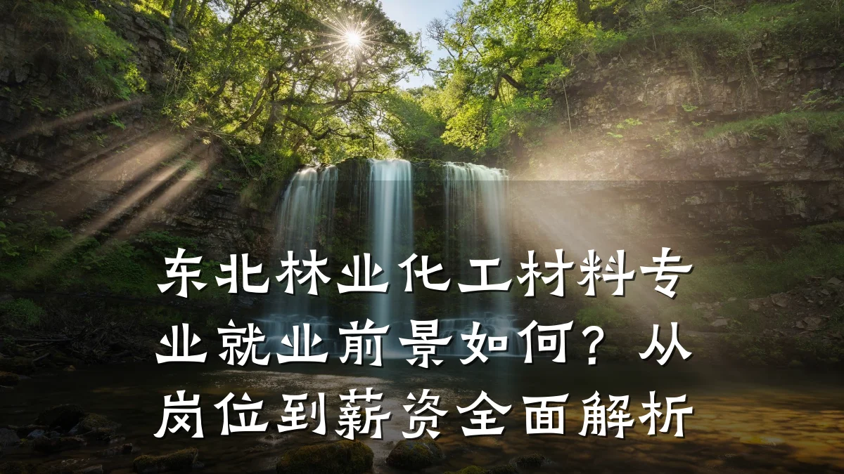 东北林业化工材料专业就业前景如何？从岗位到薪资全面解析