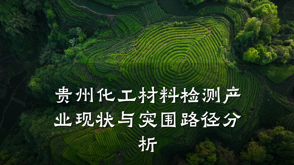 贵州化工材料检测产业现状与突围路径分析