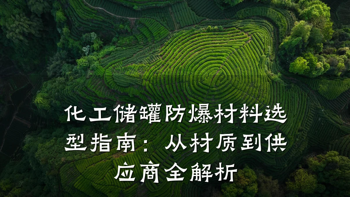 化工储罐防爆材料选型指南：从材质到供应商全解析