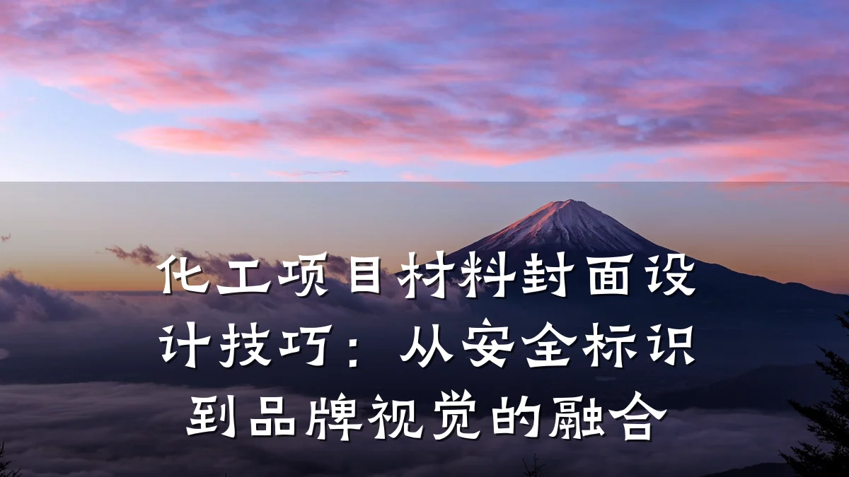 化工项目材料封面设计技巧：从安全标识到品牌视觉的融合