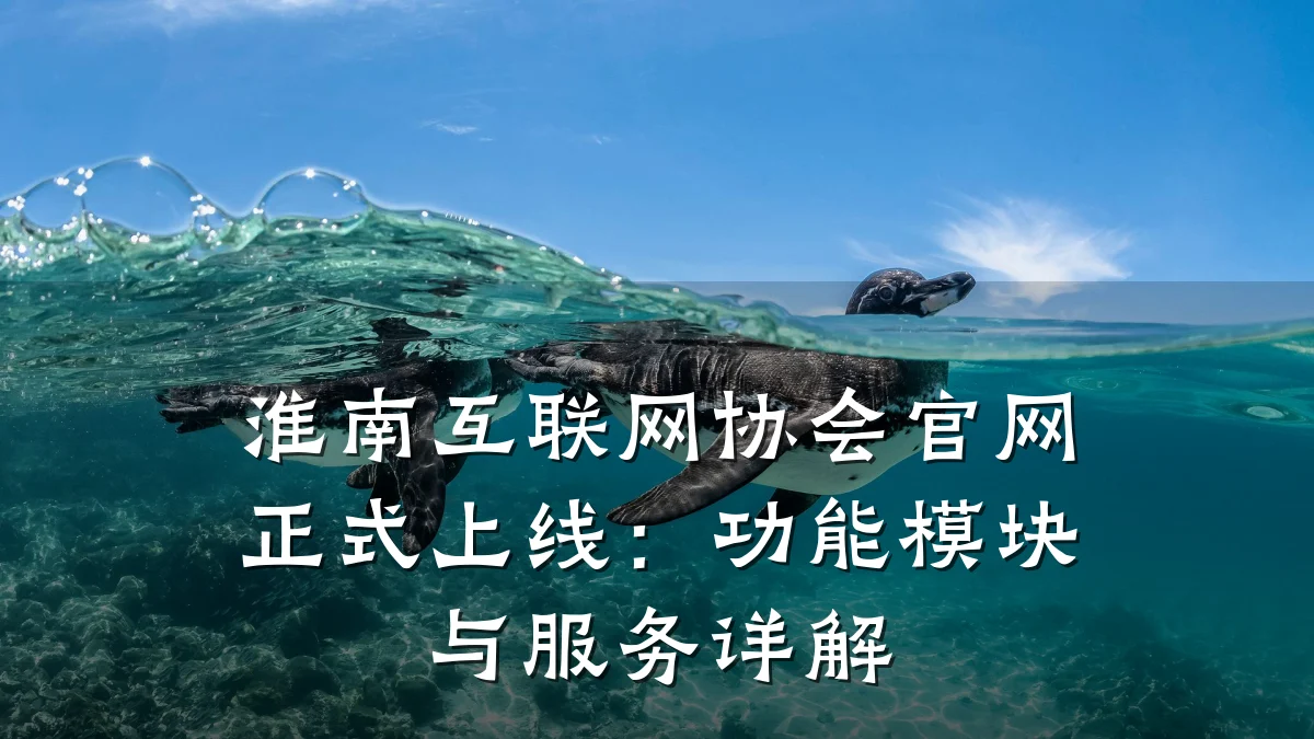 淮南互联网协会官网正式上线:功能模块与服务详解