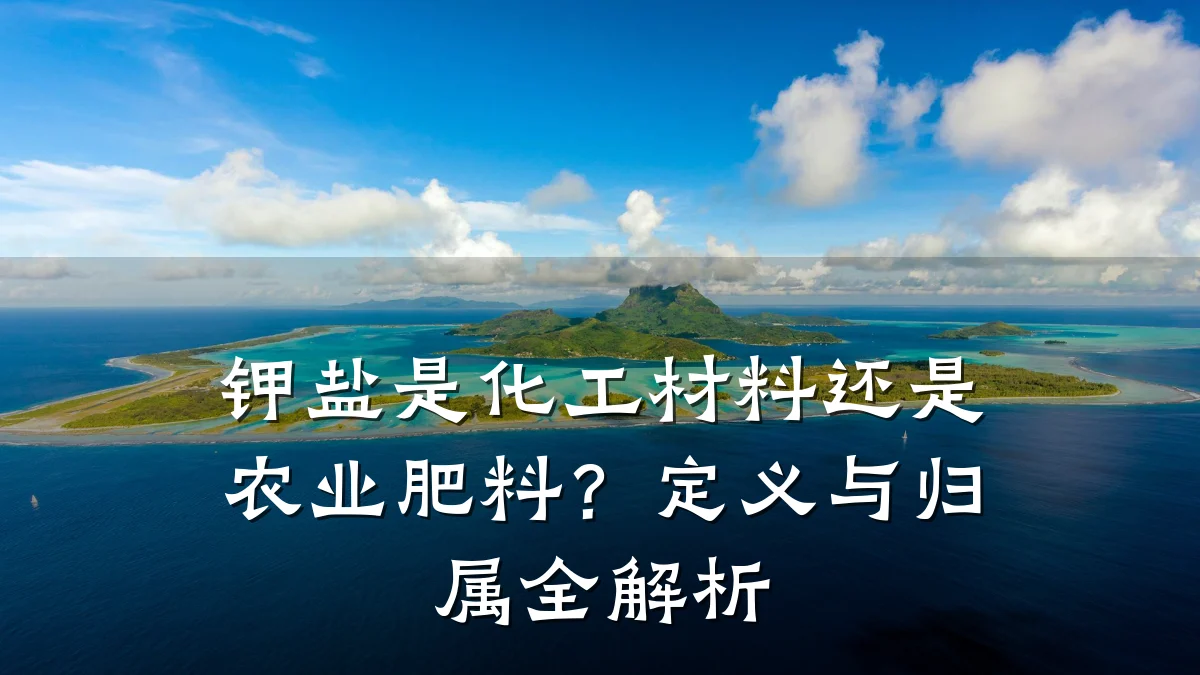钾盐是化工材料还是农业肥料？定义与归属全解析