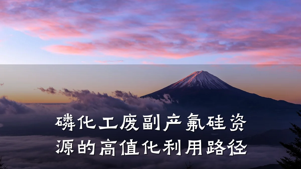磷化工废副产氟硅资源的高值化利用路径