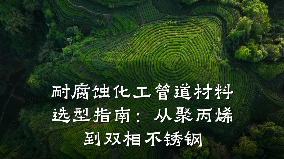 耐腐蚀化工管道材料选型指南：从聚丙烯到双相不锈钢