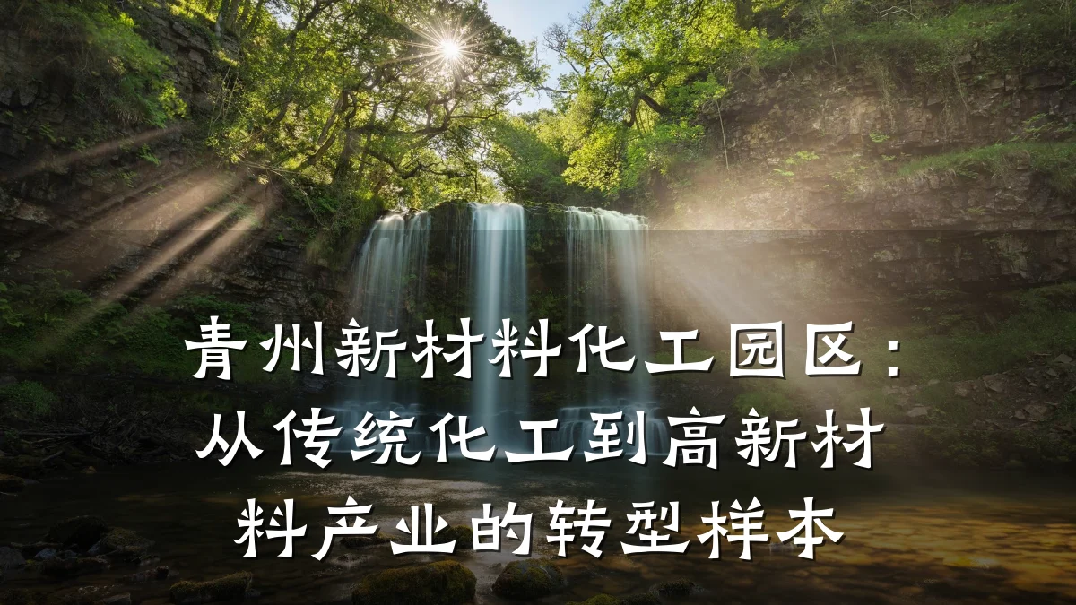 青州新材料化工园区：从传统化工到高新材料产业的转型样本