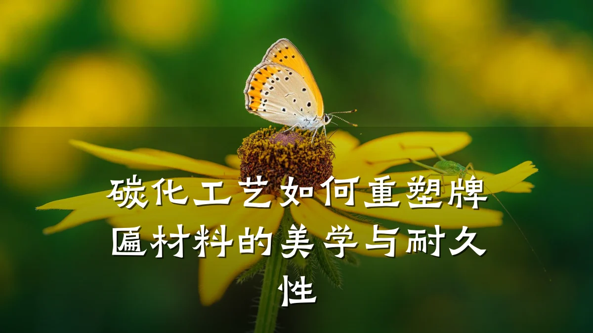 碳化工艺如何重塑牌匾材料的美学与耐久性