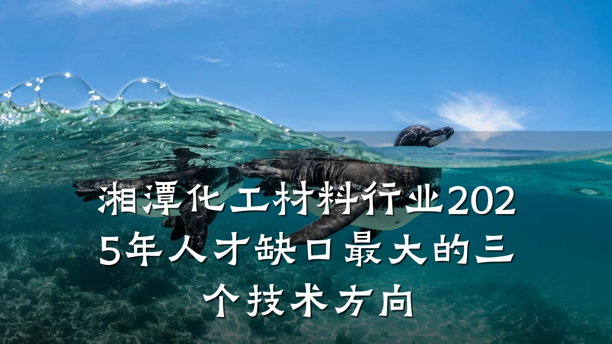 湘潭化工材料行业2025年人才缺口最大的三个技术方向