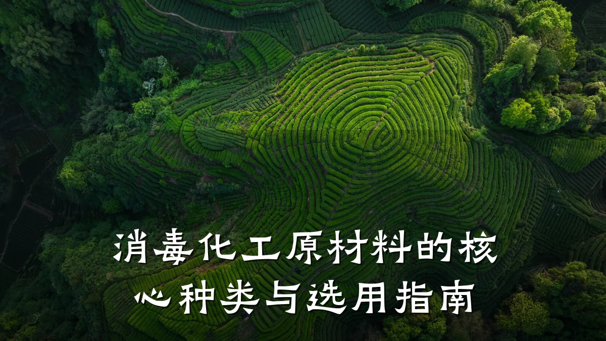 消毒化工原材料的核心种类与选用指南