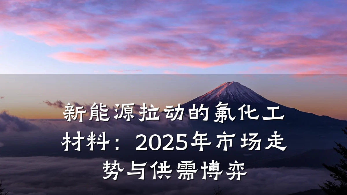 新能源拉动的氟化工材料：2025年市场走势与供需博弈
