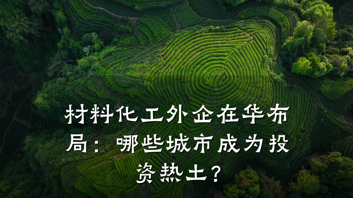材料化工外企在华布局：哪些城市成为投资热土？