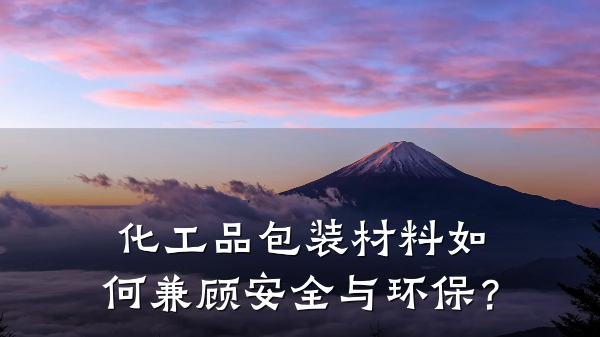 化工品包装材料如何兼顾安全与环保？