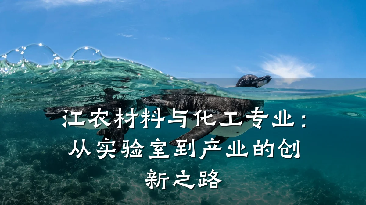 江农材料与化工专业：从实验室到产业的创新之路