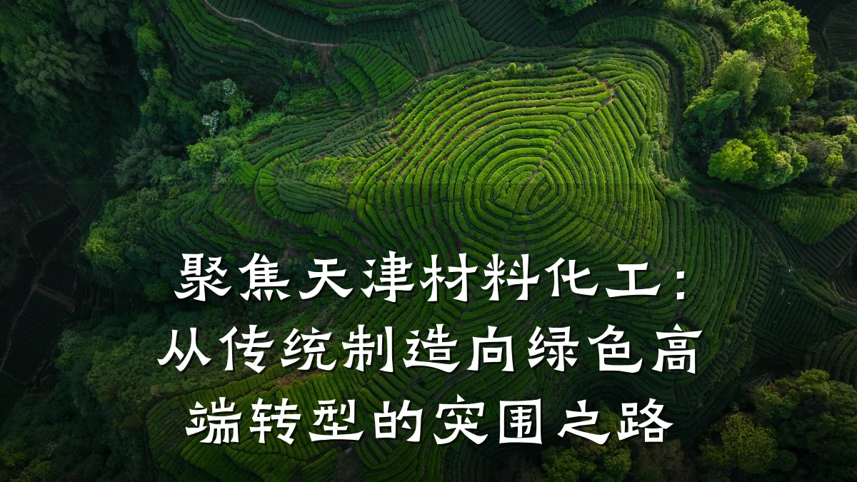 聚焦天津材料化工：从传统制造向绿色高端转型的突围之路