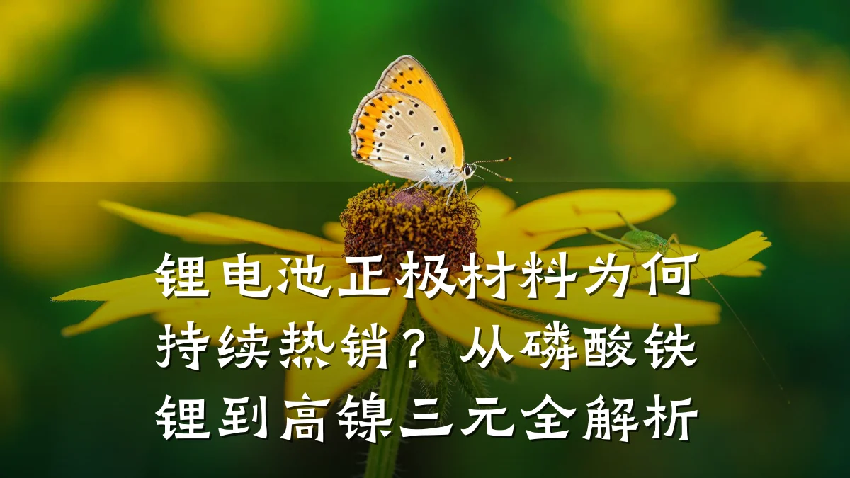 锂电池正极材料为何持续热销？从磷酸铁锂到高镍三元全解析