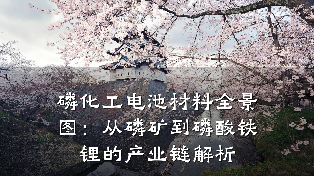 磷化工电池材料全景图：从磷矿到磷酸铁锂的产业链解析