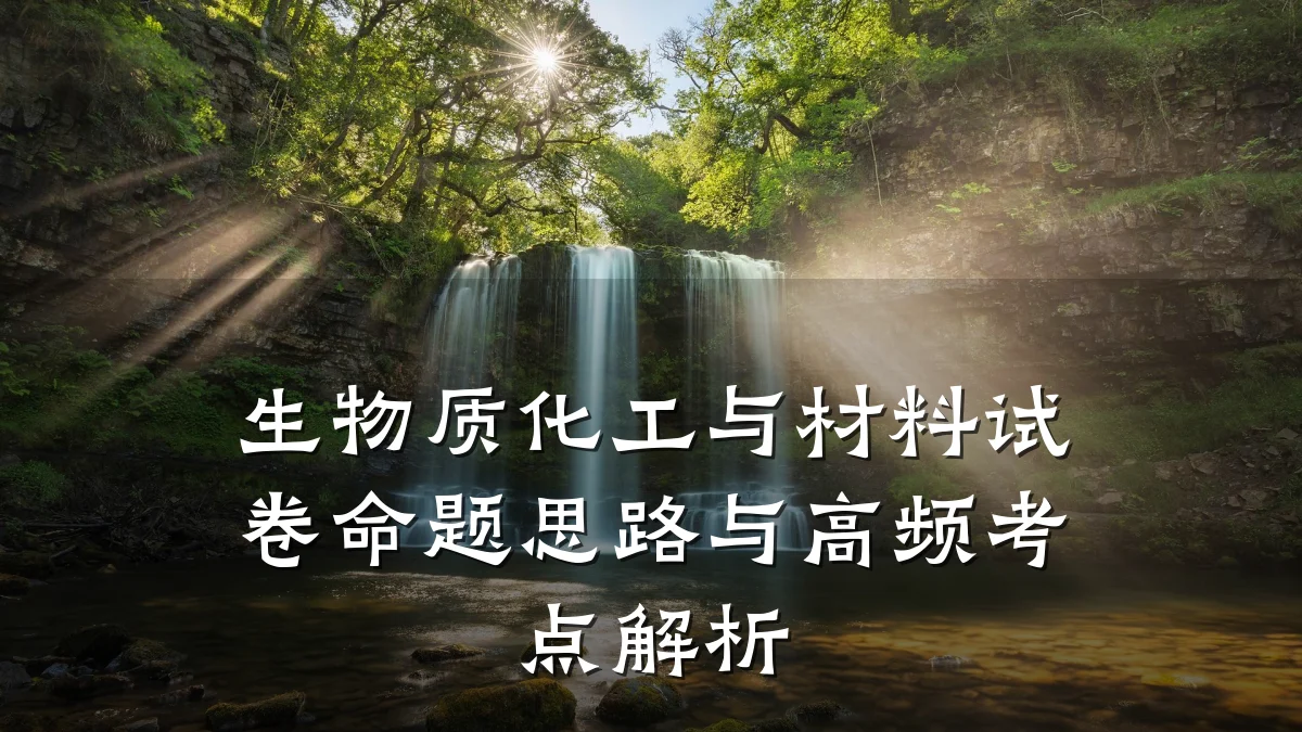 生物质化工与材料试卷命题思路与高频考点解析