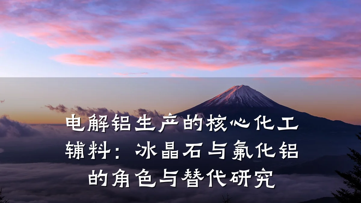 电解铝生产的核心化工辅料：冰晶石与氟化铝的角色与替代研究