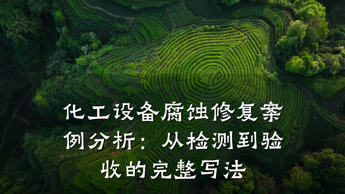 化工设备腐蚀修复案例分析：从检测到验收的完整写法