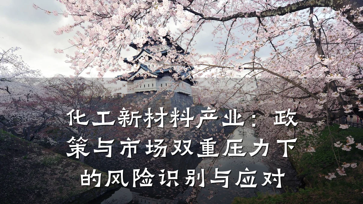 化工新材料产业：政策与市场双重压力下的风险识别与应对