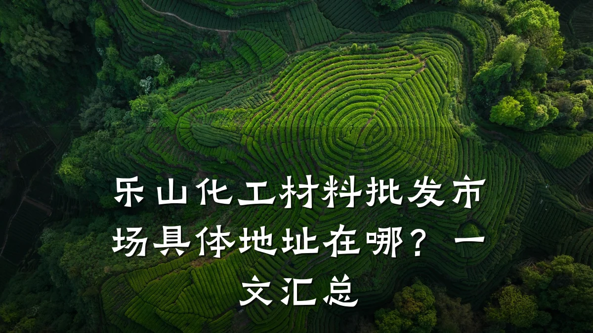 乐山化工材料批发市场具体地址在哪？一文汇总
