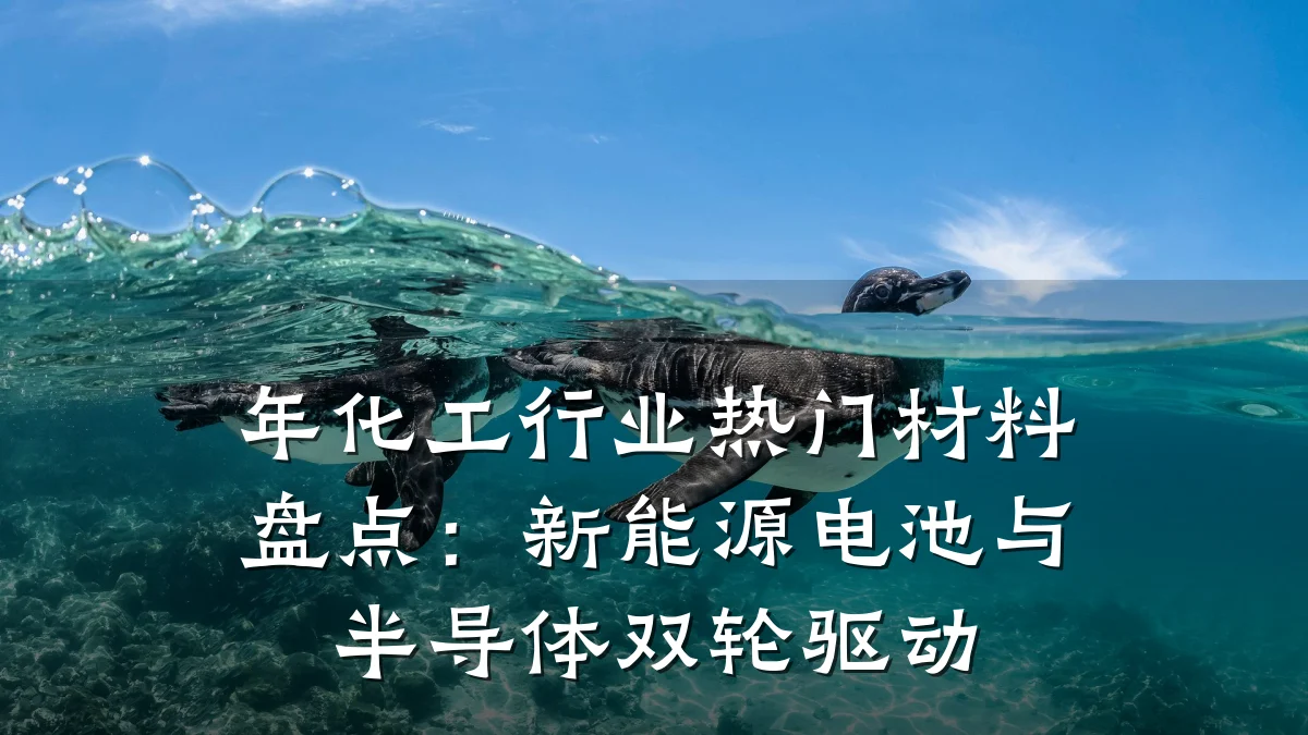 年化工行业热门材料盘点：新能源电池与半导体双轮驱动