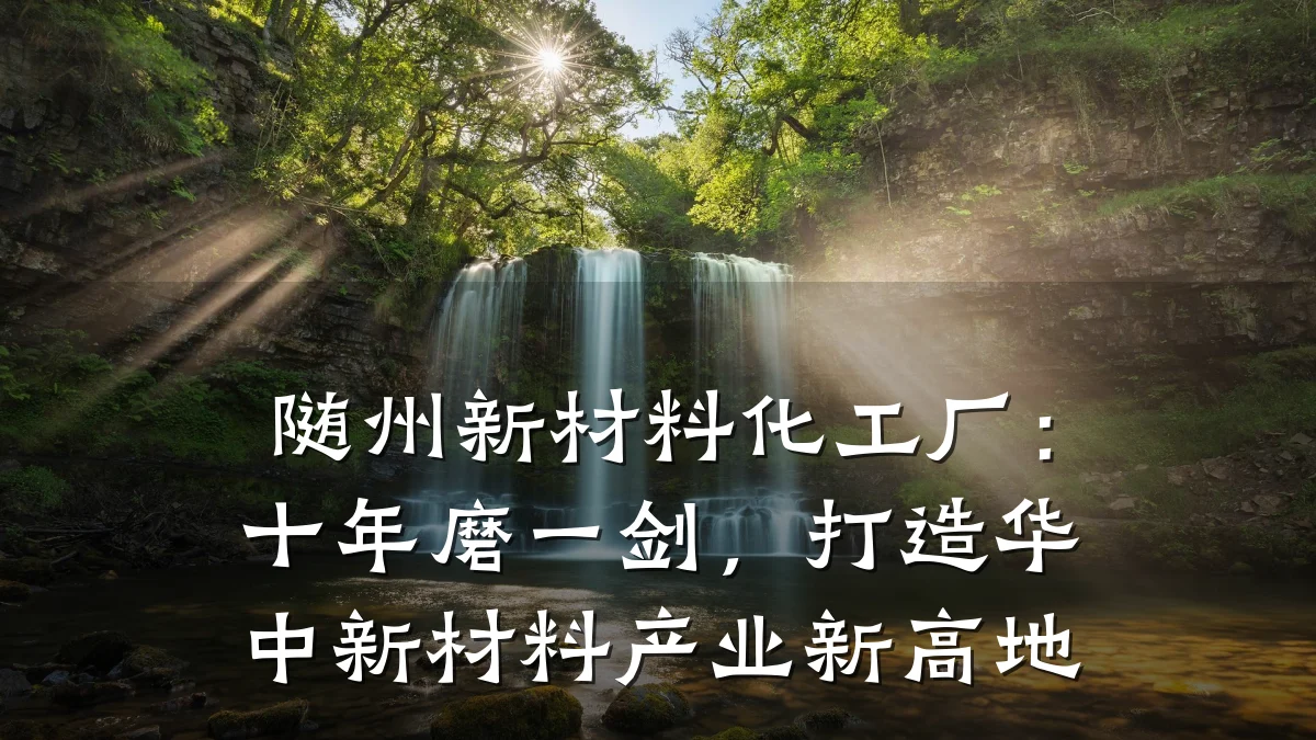 随州新材料化工厂：十年磨一剑，打造华中新材料产业新高地