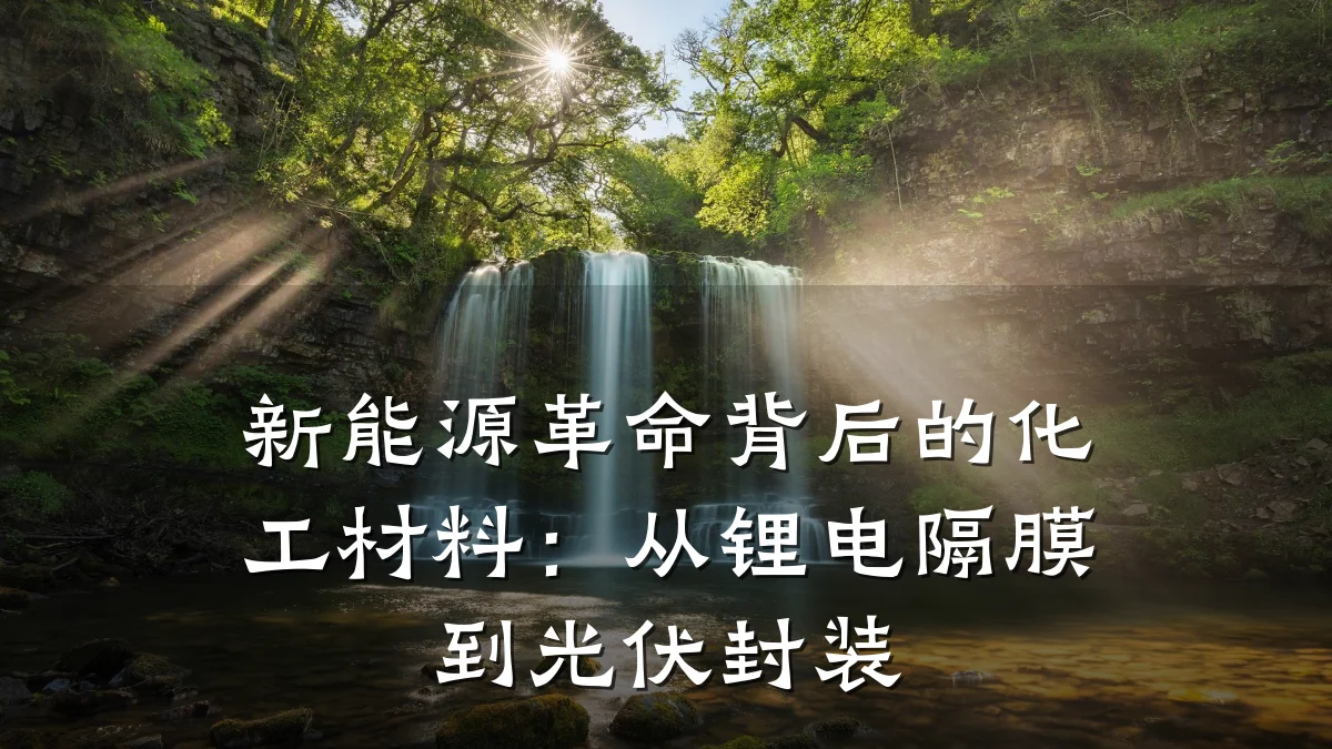 新能源革命背后的化工材料：从锂电隔膜到光伏封装